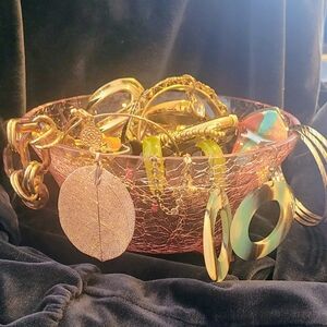 Elegant Gold and Green Jewelry Set